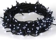 christmas tree string lights - 120led 13m/42ft memory function 8 modes end-to-end plug in logo