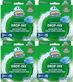 img 1 attached to 🚿 Deep Cleaning Made Easy: Scrubbing Bubbles Continuous Clean Drop-Ins - 3 ct Blue Disc (4-Pack)