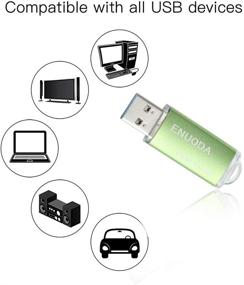 img 1 attached to Флэш-накопитель ENUODA 64 Гб USB 3.0 (зеленый) - высокоскоростное хранение данных и надежный USB-накопитель!