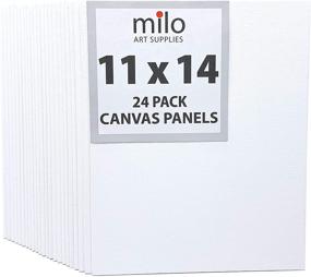 img 4 attached to 🎨 Milo Canvas Panel Boards: 11x14 Inches, 24-Pack - Primed & Ready for Acrylic, Oil, & Mixed Media Painting