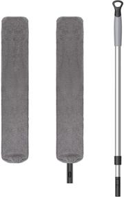 img 4 attached to MR.SIGA Flexible Microfiber Long Duster: Ideal for Gap Cleaning with Adjustable Stainless Steel Handle - Washable and Effective Gap Cleaning Duster