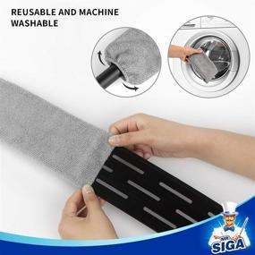 img 1 attached to MR.SIGA Flexible Microfiber Long Duster: Ideal for Gap Cleaning with Adjustable Stainless Steel Handle - Washable and Effective Gap Cleaning Duster