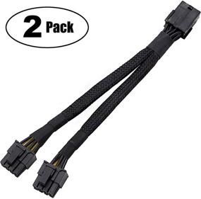 img 3 attached to 🔌 TeamProfitcom 8 Pin GPU VGA PCI-e Power Extension Cable - Dual GPU Support, Female to Male, 9-inch Length, 2 Pack