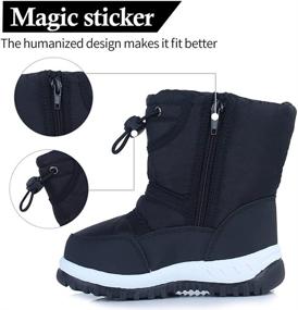 img 2 attached to 🥾 Исследуйте природу с водонепроницаемыми легкими ботинками EQUICK для мальчиков: U219WMXTB004