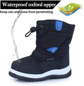 img 3 attached to 🥾 Исследуйте природу с водонепроницаемыми легкими ботинками EQUICK для мальчиков: U219WMXTB004