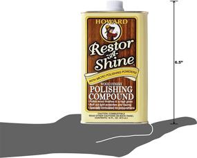 img 1 attached to 🪑 Howard RS0016 Restor-A-Shine Wood Finish Polishing Compound - 16 oz: Revitalize and Shine Your Wood Furniture