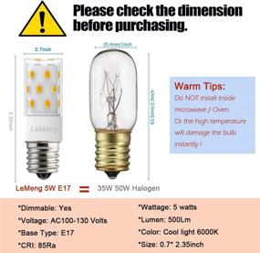 img 2 attached to 🔌 Efficient 35 50W Dimmable Replacement Appliance Microwave - Enhance Your Cooking Experience