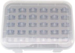 img 4 attached to 🧵 CKPSMS Brand -30 Clear Concave Bobbins #4120975-45 W/Box - Perfectly Compatible with Viking 1,1+,Husqvarna Viking 1100