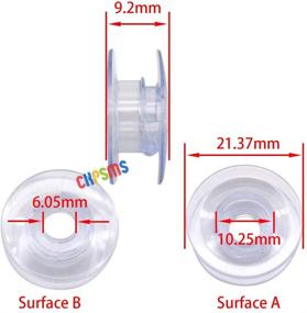 img 1 attached to 🧵 CKPSMS Brand -30 Clear Concave Bobbins #4120975-45 W/Box - Perfectly Compatible with Viking 1,1+,Husqvarna Viking 1100