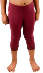 img 3 attached to Vivians Fashions Capri Leggings Cotton Girls' Clothing for Leggings