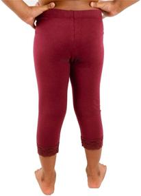 img 1 attached to Vivians Fashions Capri Leggings Cotton Girls' Clothing for Leggings