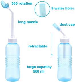 img 1 attached to Portable Bidet Sprayer 560 ML - Large Bidet Bottle for Optimal Hygiene