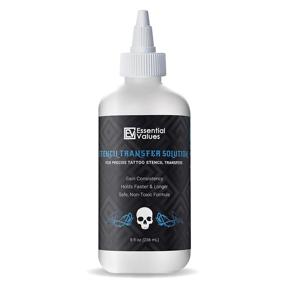 img 3 attached to 💉 4-Pack Tattoo Transfer Gel Solution (8 fl oz) - Achieve Sharp, Dark & Clean Stencils all Day Long in Tattooing Sessions with Essential Values