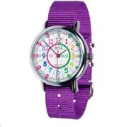 rainbow girls' wrist watches - easyread time teacher for kids logo