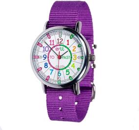 img 4 attached to Rainbow Girls' Wrist Watches - EasyRead Time Teacher for Kids
