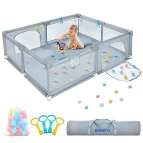 img 4 attached to 🧸 Portable Toddlers' Playpen, Foldable and Suitable for Kids' Home Store