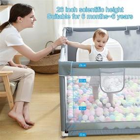 img 2 attached to 🧸 Portable Toddlers' Playpen, Foldable and Suitable for Kids' Home Store