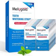 🦷 mellygova non-sensitive teeth whitening strips: fast 30-minute results, remove all stains with 28 white strips - effective teeth whitener logo