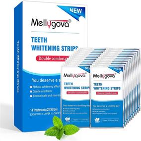 img 4 attached to 🦷 Mellygova Non-Sensitive Teeth Whitening Strips: Fast 30-Minute Results, Remove All Stains with 28 White Strips - Effective Teeth Whitener