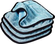 🧽 griot's garage 55582 pfm dual weave glass towels: set of 4 - streak-free cleaning solution logo