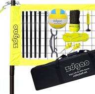 🏐 zdgao portable outdoor volleyball set - professional net, wrap yarn ball, pump, boundary line, carry bag логотип