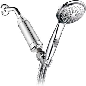 img 1 attached to 🚿 HotelSpa 1125: Universal High Performance Shower Filter for Overhead & Handheld Showers (Premium Chrome Finish)