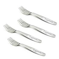 bluewind stainless steel self-feeding toddler forks, set of 4 - ideal for toddlers and kids logo