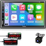 stereo compatible carplay double capacitive logo