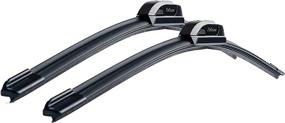 img 4 attached to 🚗 Reblade Windshield Wipers 24-inch and 14-inch - OEM Quality All-Season Premium Wiper Blades for Original Equipment Replacement I Durable, Stable, and Quiet Silicon Wiper Blades for Your Car (Set of 2)