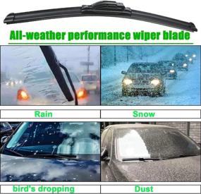 img 1 attached to 🚗 Reblade Windshield Wipers 24-inch and 14-inch - OEM Quality All-Season Premium Wiper Blades for Original Equipment Replacement I Durable, Stable, and Quiet Silicon Wiper Blades for Your Car (Set of 2)