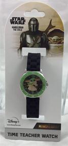 img 1 attached to 🕒 Star Wars The Mandalorian Child Yoda Time Learning Analog Watch
