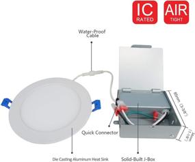 img 2 attached to JULLISON Dimmable Recessed Junction Box, Suitable for Any Location