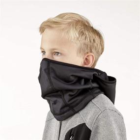 img 1 attached to 🧥 VIA by SKL Style Kid's Go Anywhere Fleece Balaclava, Black - Unbeatable Protection and Style