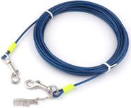 dogs tie out cable reflective logo