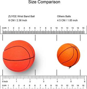 img 3 attached to 🤾 ZUYEE Wrist Band Ball Rubber High Bounce (2.4 inch) with Elastic String - Finger Stiffness Relief & Wrist Exercise Toy Balls