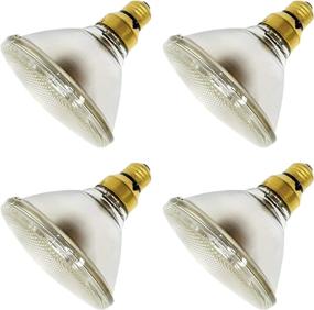 img 2 attached to GE Lighting 120W Halogen Flood Light Bulb Set of 4, 240V E27 Base