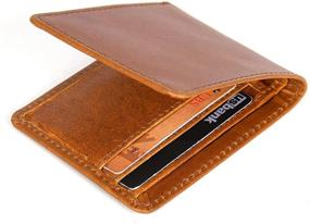 img 1 attached to 🧔 Genuine Leather Men's Wallet with RFID Blocking – Stylish Wallet for Cards, Cash & Accessories