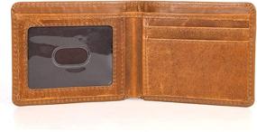 img 4 attached to 🧔 Genuine Leather Men's Wallet with RFID Blocking – Stylish Wallet for Cards, Cash & Accessories