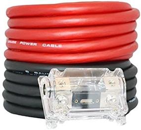 img 3 attached to 🎵 SoundBox Connected 0 Gauge Red/Black Amplifier Power/Ground Wire Set - 50 Ft. High-Quality Cables