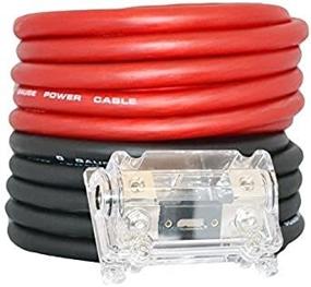 img 2 attached to 🎵 SoundBox Connected 0 Gauge Red/Black Amplifier Power/Ground Wire Set - 50 Ft. High-Quality Cables