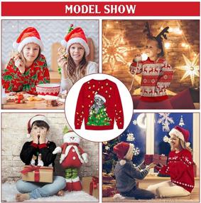 img 2 attached to 🎅 Funnycokid Ugly Christmas Sweater: Perfect Party Pullover for Kids (3-10 Years)