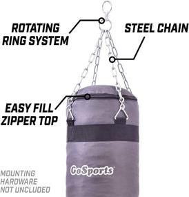 img 1 attached to 🥊 GoSports Fillable Punching Bag Training Aid – Ideal for Boxing, MMA, Muay Thai and Beyond, Efficiently Fill with Clothing and Rags