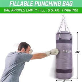 img 2 attached to 🥊 GoSports Fillable Punching Bag Training Aid – Ideal for Boxing, MMA, Muay Thai and Beyond, Efficiently Fill with Clothing and Rags