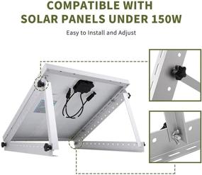 img 2 attached to 🔆 Maximize Solar Power Efficiency with HQST Adjustable Solar Panel Tilt Mount Brackets - Ideal for Boats, RVs, and Off-Grid Systems