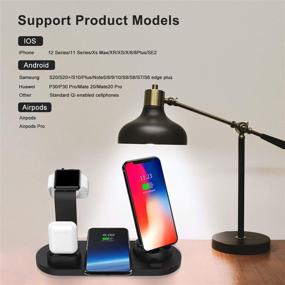 img 2 attached to 🔌 Wireless Charger Stand: 6-in-1 Wireless Charging Hub