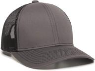 outdoor cap structured trucker charcoal sports & fitness logo