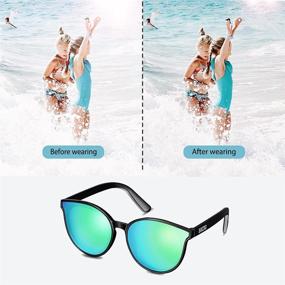 img 2 attached to Sunglasses 100 UV Protection Sunglasses Suitable Children Boys' Accessories