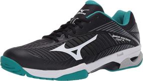 img 4 attached to 🎾 Top Performance: Mizuno Exceed Court Tennis Black Men's Shoes