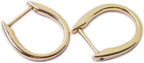 img 2 attached to Bobeey 4pcs 7/8'' Light Gold Loop D-Rings with Screw-in Shackle, Semicircle D Ring for Leather Craft, DIY Accessories for Purses - Purse Findings BBC12 (7/8 inch, Light Gold)