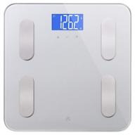 🔢 greater goods digital bathroom body scale 2021: accurate weight and body composition measurement up to 400 lb or 180 kg - ash grey stainless logo